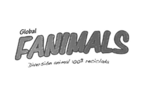 Global FANIMALS Diversión animal 100% reciclada Logo (EUIPO, 20.11.2009)