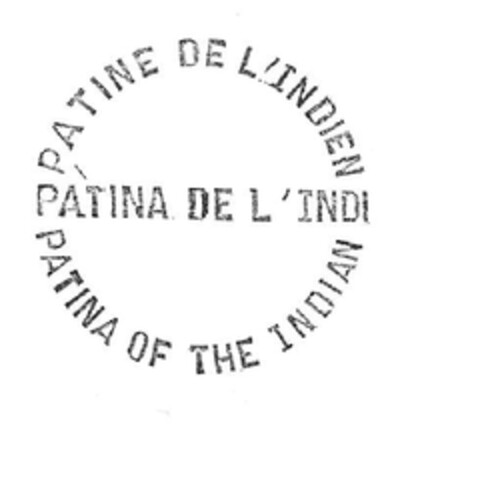 PATINA DE L'INDI PATINE DE L'INDIEN PATINA OF THE INDIAN Logo (EUIPO, 14.11.2011)