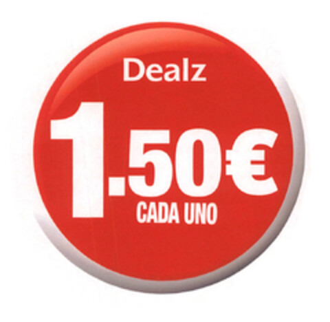 Dealz 1.50€ CADA UNO Logo (EUIPO, 04.07.2014)