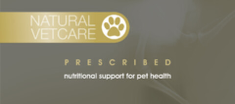 NATURAL VETCARE PRESCRIBED nutritional support for pet health Logo (EUIPO, 30.09.2015)