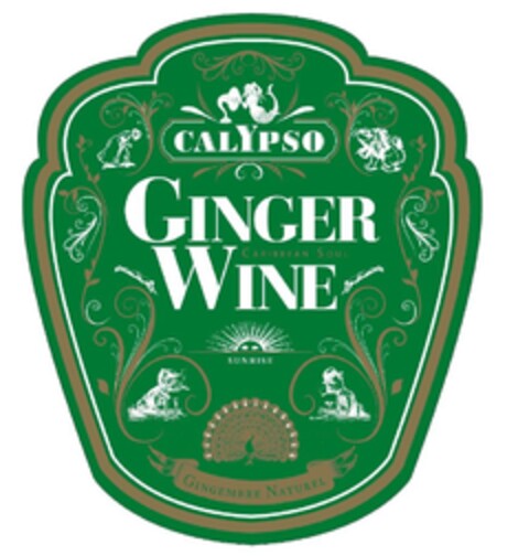 CALYPSO GINGER WINE CARIBBEAN SOUL SUNRISE GINGEMBRE NATUREL Logo (EUIPO, 25.08.2016)