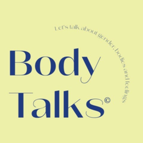 Body Talks Let's talk about gender, bodies and feelings Logo (EUIPO, 07/18/2022)