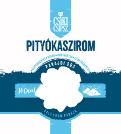 CSÍKI CSIPSZ  PITYÓKASZIROM PARAJDI SÓS JÓ CUCC! SALT FROM PARAJD Logo (EUIPO, 12/13/2022)