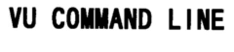 VU COMMAND LINE Logo (EUIPO, 03/15/2001)