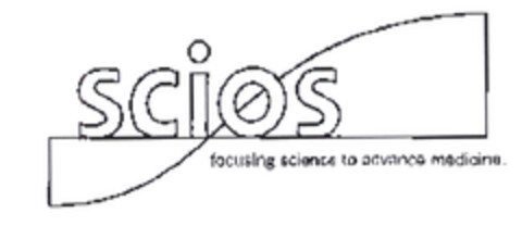SCIOS FOCUSING SCIENCE TO ADVANCE MEDICINE Logo (EUIPO, 11.06.2003)