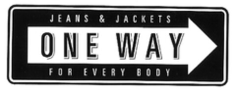 ONE WAY JEANS & JACKETS FOR EVERY BODY Logo (EUIPO, 01.02.2010)