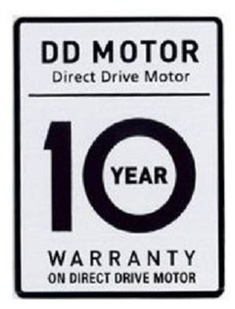 DD MOTOR Direct Drive Motor 10 YEAR WARRANTY Logo (EUIPO, 11/07/2011)