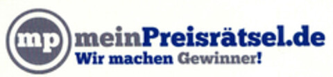 mp meinPreisrätsel.de Wir machen Gewinner! Logo (EUIPO, 28.12.2011)