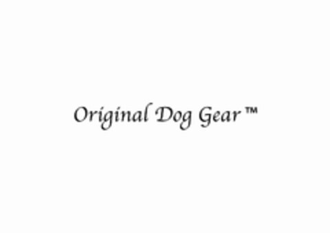 Original Dog Gear TM Logo (EUIPO, 26.01.2012)