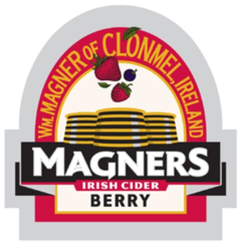 Wm. MAGNER OF CLONMEL, IRELAND MAGNERS IRISH CIDER BERRY Logo (EUIPO, 10.07.2012)