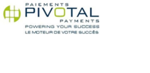 PAIEMENTS PIVOTAL PAYMENTS POWERING YOUR SUCCESS LE MOTEUR DE VOTRE SUCCES Logo (EUIPO, 03.12.2015)