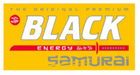 THE ORIGINAL PREMIUM BLACK ENERGY SAMURAI Logo (EUIPO, 22.12.2016)
