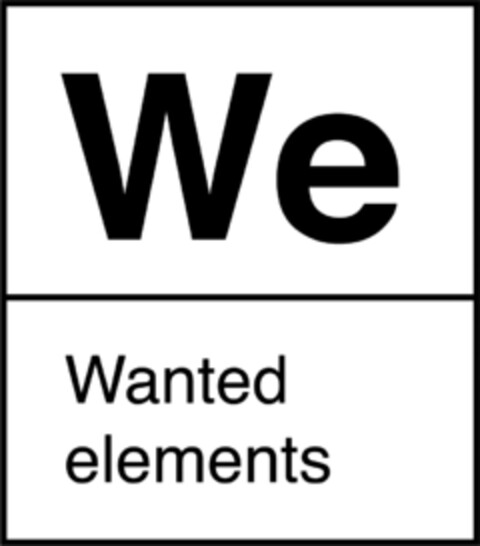 Wanted elements We Logo (EUIPO, 06/21/2018)