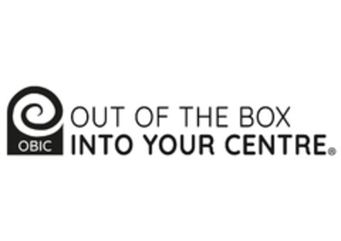 OBIC OUT OF THE BOX INTO YOUR CENTRE Logo (EUIPO, 09/18/2020)