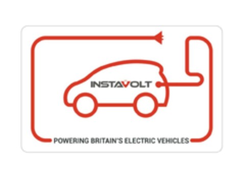 INSTAVOLT POWERING BRITAIN'S ELECTRIC VEHICLES Logo (EUIPO, 02/09/2022)