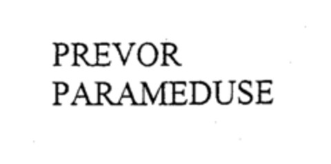 PREVOR PARAMEDUSE Logo (EUIPO, 02.10.2000)