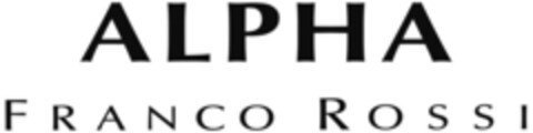 ALPHA FRANCO ROSSI Logo (EUIPO, 08/09/2007)