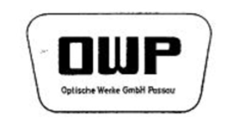 OWP Optische Werke GmbH Passau Logo (EUIPO, 23.01.2009)