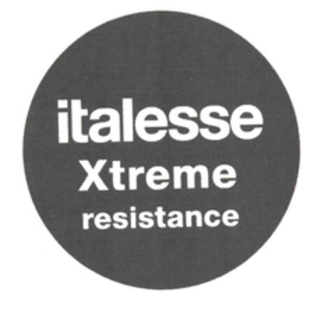 Italesse Xtreme resistance Logo (EUIPO, 11/16/2011)