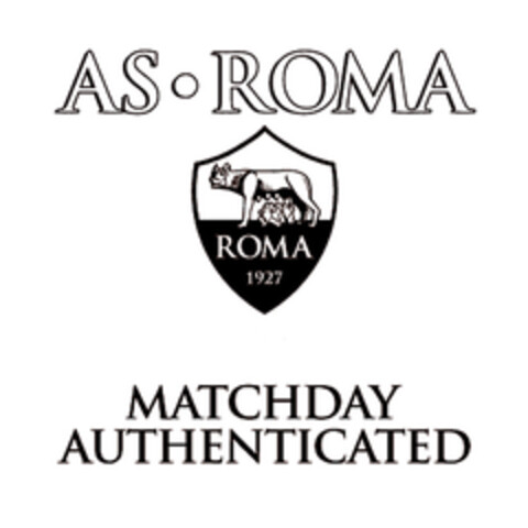 AS•ROMA MATCHDAY AUTHENTICATED ROMA 1927 Logo (EUIPO, 05/08/2015)