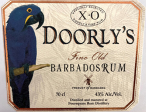 DOORLY'S FINE OLD BARBADOS RUM PRODUCT OF BARBADOS Logo (EUIPO, 04.10.2021)