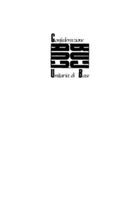 CUB CONFEDERAZIONE UNITARIA DI BASE Logo (EUIPO, 11/25/2021)