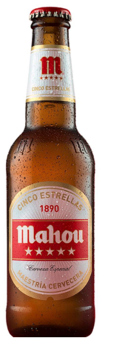 m CINCO ESTRELLAS 1890 Mahou Cerveza Especial MAESTRÍA CERVECERA Logo (EUIPO, 29.06.2022)