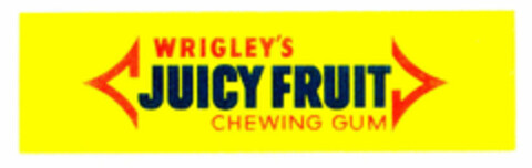 WRIGLEY'S JUICY FRUIT CHEWING GUM Logo (EUIPO, 01.04.1996)