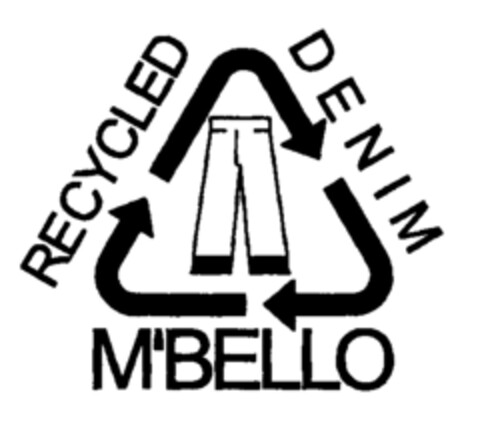 RECYCLED DENIM M'BELLO Logo (EUIPO, 02.10.2001)