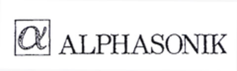 ALPHASONIK Logo (EUIPO, 09/23/2003)