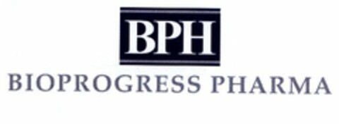 BPH BIOPROGRESS PHARMA Logo (EUIPO, 22.04.2005)