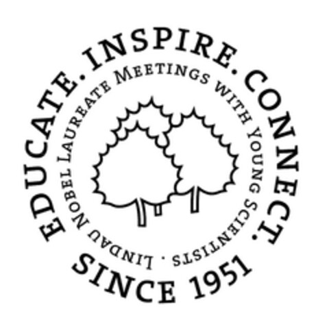 EDUCATE.INSPIRE.CONNECT. SINCE 1951 LINDAU NOBEL LAUREATE MEETINGS WITH YOUNG SCIENTISTS Logo (EUIPO, 04/01/2014)