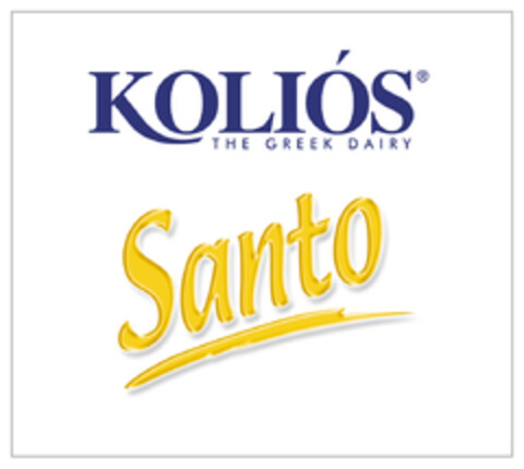 KOLIOS Santo THE GREEK DAIRY Logo (EUIPO, 09/19/2018)