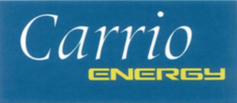 CARRIO ENERGY Logo (EUIPO, 09/01/2022)