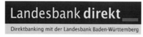 Landesbank direkt Direktbanking mit der Landesbank Baden-Württemberg Logo (EUIPO, 14.04.2000)