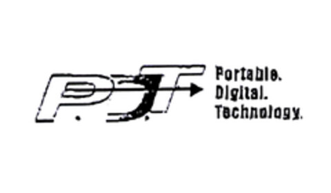 P.D.T Portable. Digital. Technology. Logo (EUIPO, 04/16/2003)