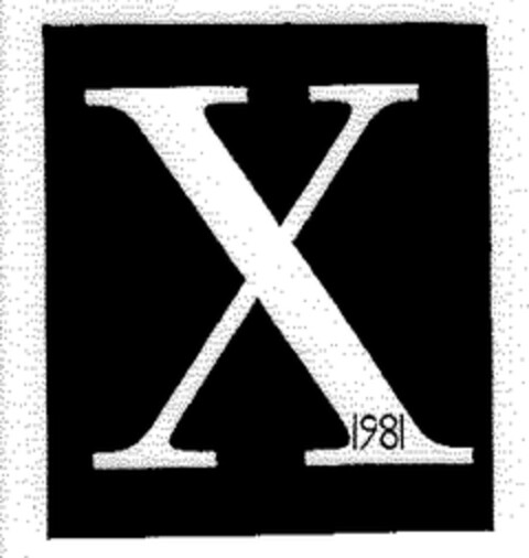 X 1981 Logo (EUIPO, 10/29/2003)