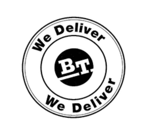 We Deliver BT We Deliver Logo (EUIPO, 10/31/2005)