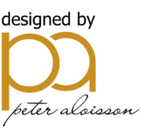 designed by pa peter aloisson Logo (EUIPO, 03.04.2009)