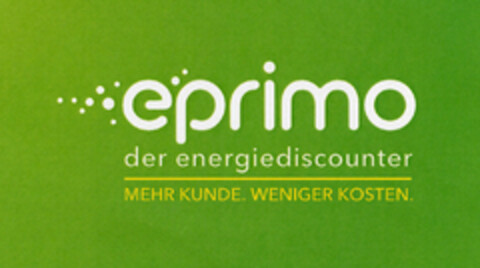 eprimo der energiediscounter MEHR KUNDE. WENIGER KOSTEN. Logo (EUIPO, 05.01.2011)