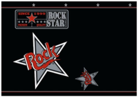 SINCE 1999 PREMIUM QUALITY ESTRELLA DEL ROCK, STAR ENERGY, ROCK, ESTRELLA DEL ROCK 7 STAR ROCK Logo (EUIPO, 05.10.2011)