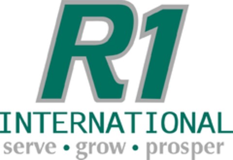 R1 INTERNATIONAL serve grow prosper Logo (EUIPO, 11/19/2014)