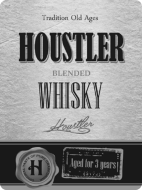 Tradition Old Ages HOUSTLER BLENDED WHISKY Houstler H Aged for 3 years Logo (EUIPO, 06.01.2017)