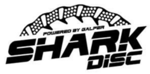 POWERED BY GALFER SHARK DISC Logo (EUIPO, 28.01.2022)