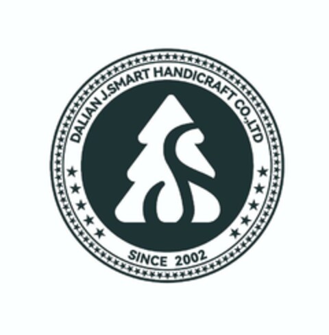 DALIAN J.SMART HANDICRAFT CO.,LTD SINCE 2002 Logo (EUIPO, 11/28/2023)