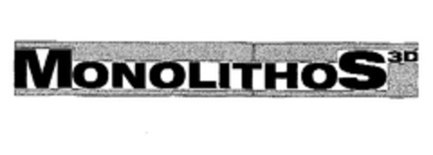 MONOLITHOS 3D Logo (EUIPO, 10.04.2003)