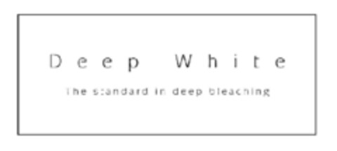 Deep White The standard in deep bleaching Logo (EUIPO, 23.01.2007)