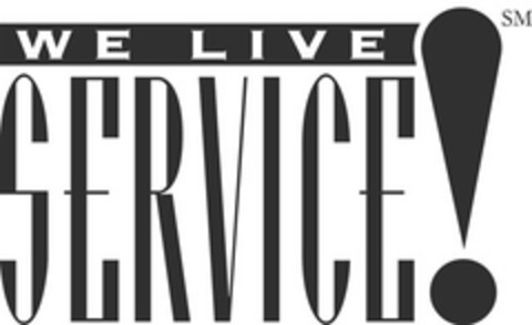 WE LIVE SERVICE! Logo (EUIPO, 02/01/2007)
