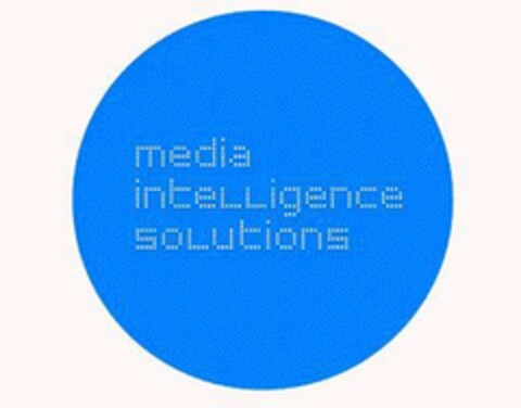media intelligence solutions Logo (EUIPO, 08/21/2007)