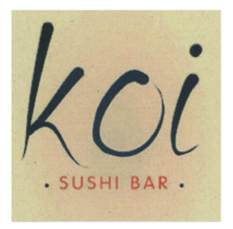 Koi ·SUSHI BAR· Logo (EUIPO, 29.07.2014)